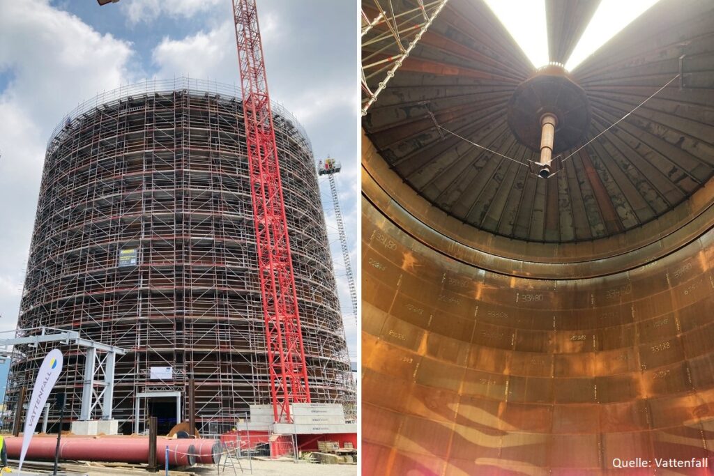 Swedish energy company Vattenfall completes construction of the largest heat storage facility in Europe